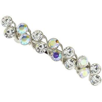 Karen Marie - Double Large Gem Barrette - White (1)